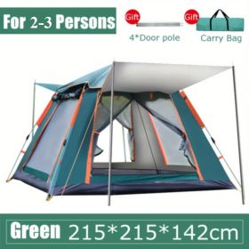 2-3 Person Camping Tent Outdoor Foldable Waterproof Tent with 2 Mosquito Nets Windows Carrying Bag for Hiking Climbing Adventure Fishing