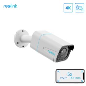 Reolink 4K PoE IP Camera 8MP 5X Optical Zoom Human/Car Detection 2-way Audio Color Night Vision Smart Home CCTV Outdoor RLC-811A (Sensor Size: RLC-811A(2 Pack))